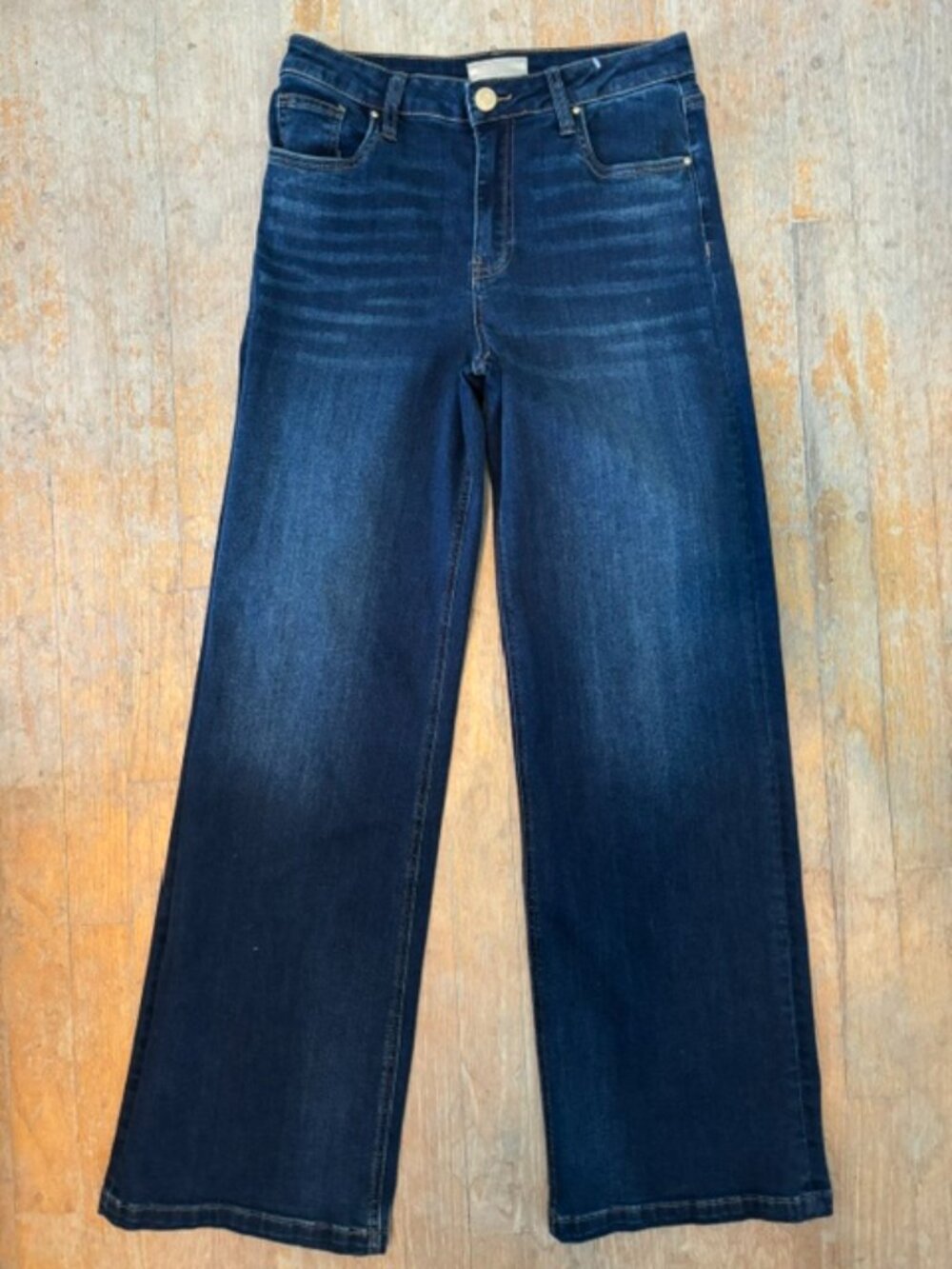 NWOT Kut from the Kloth Women's High Rise Wide Leg Jeans Medium Wash Size 2